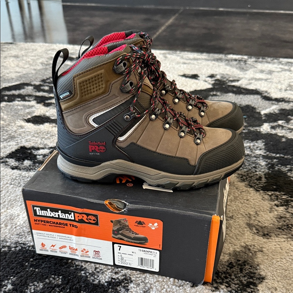 Timberland PRO Hypercharge TRD Brown and Black Waterproof Boots